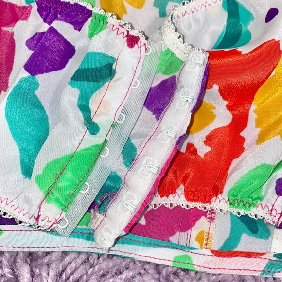 VTG Christian Dior Corset Bustier Top Lingerie Boudoir Tap Panties Lounge Set - Picture 5 of 12